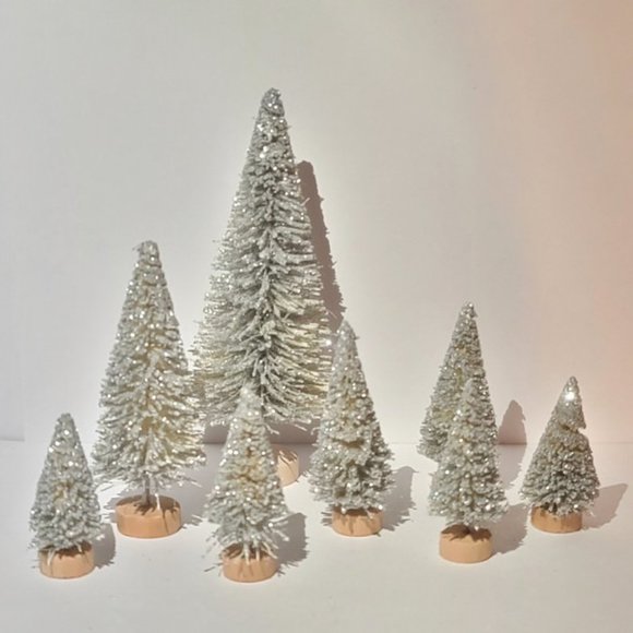 MEGA METAL Metallic Silver Gold Copper Rose Gold Titanium Mini Xmas Trees Decor - Picture 7 of 7